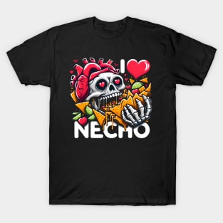 Hungry Heart I Love Eating Junk Food Good Food I Love Necho T-Shirt